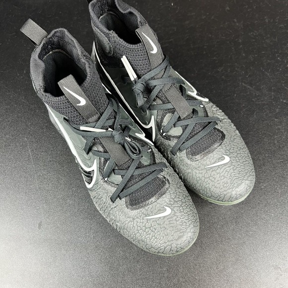 Nike Alpha Huarache NXT Baseball Cleats Mens Size 7 Metal Black Grey DJ6517-010 main image 4